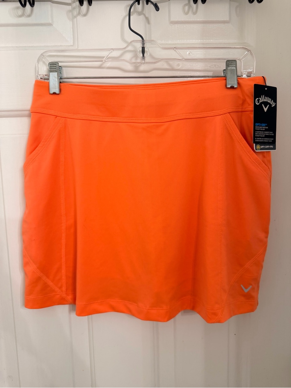Callaway Coral-Orange Athletic Golf Skort